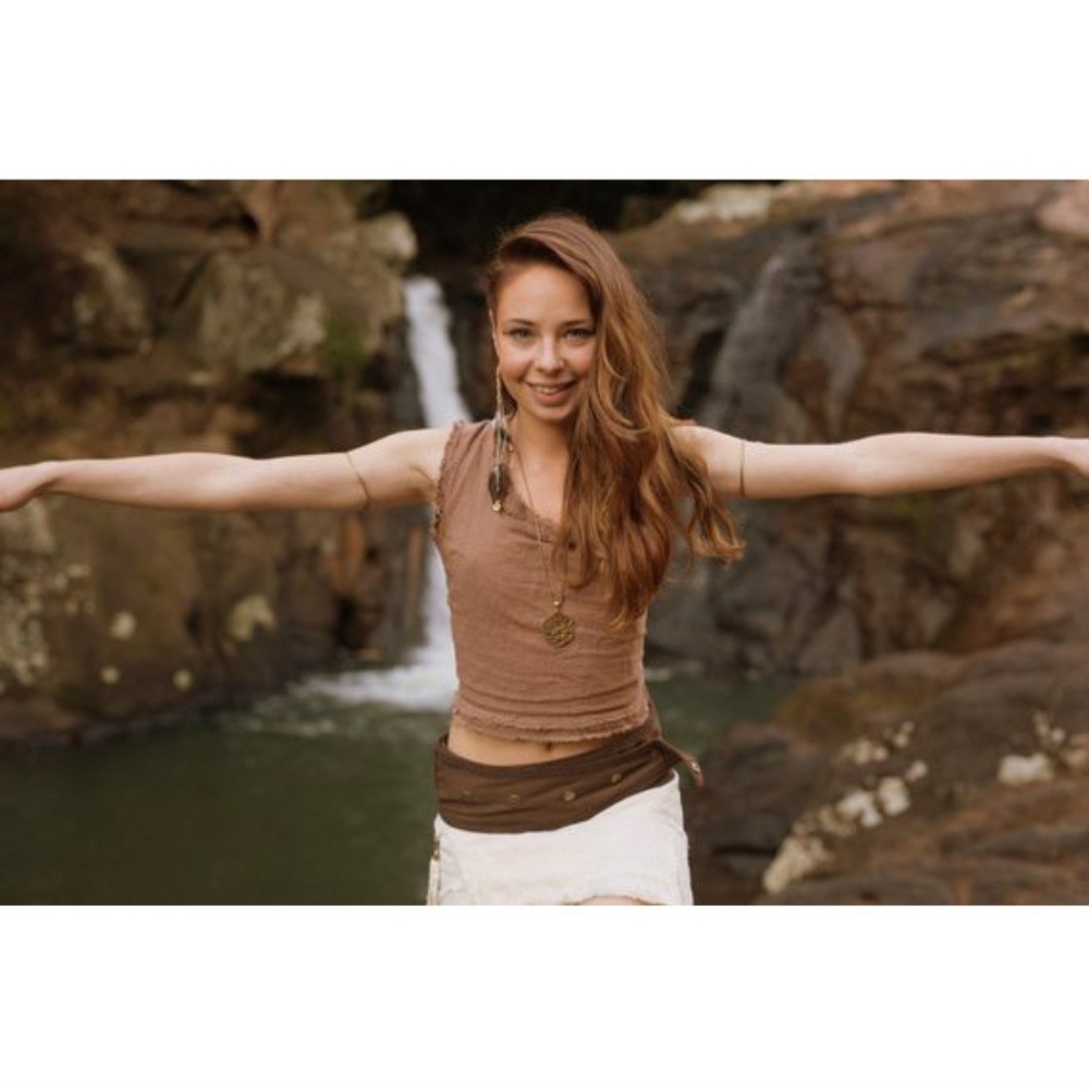 Desert Dweller Tribal Top Copper Festival Clothing